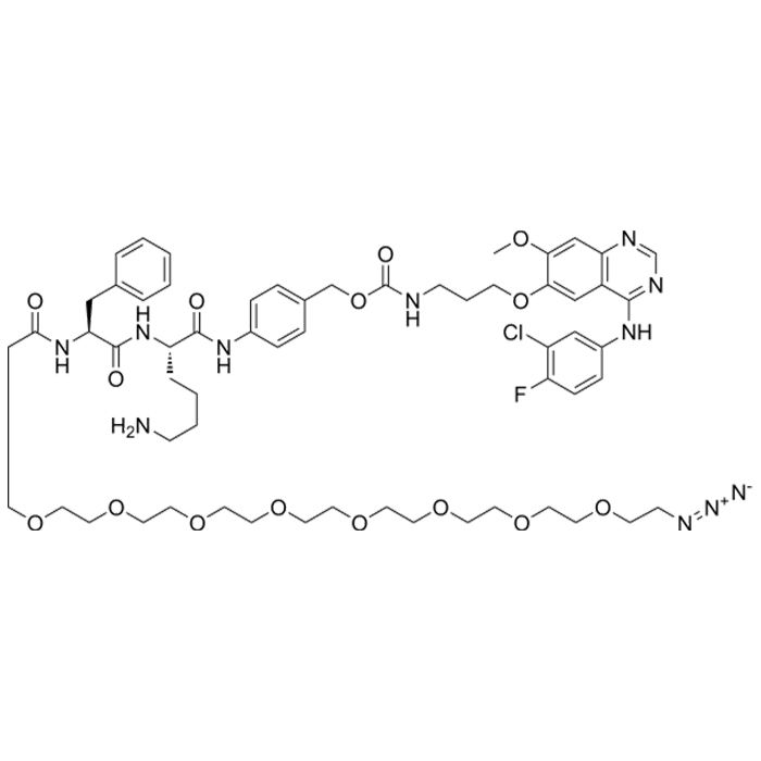 N3-PEG8-Phe-Lys-PABC-Gefitinib