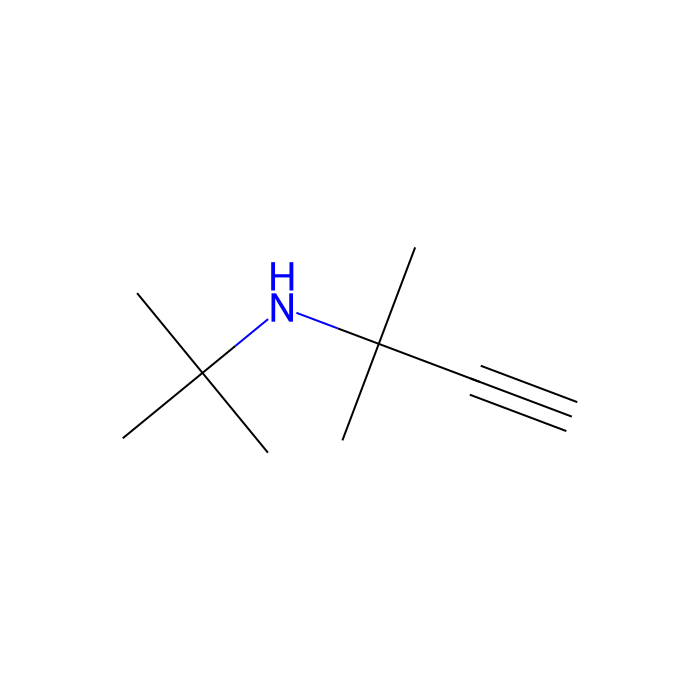 N-叔丁基-1,1-二甲基炔丙基胺
