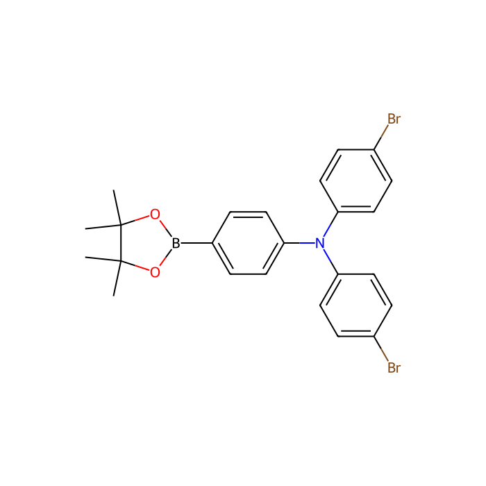 N,N-双(4-溴苯基)-4-(4,4,5,5-四甲基-1,3,2-二氧杂环戊硼烷-2-基)苯胺