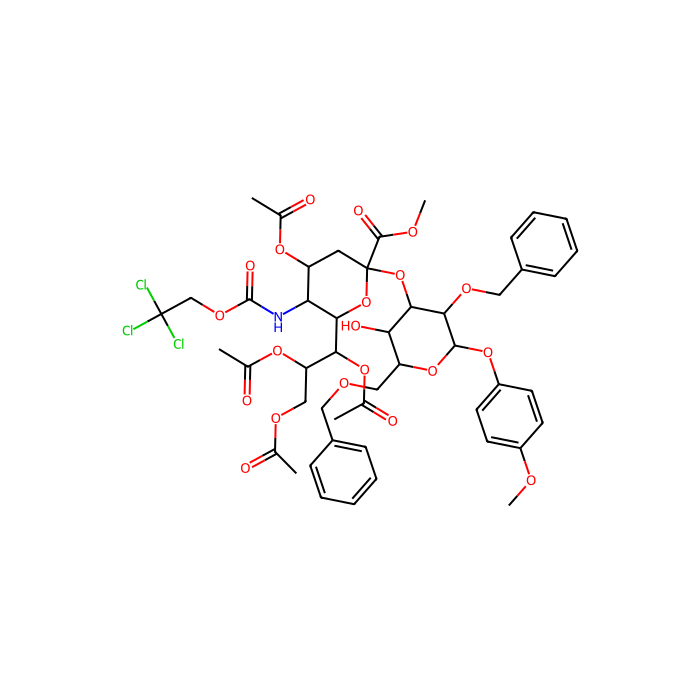 Neu5Troc[1Me,4789Ac]α(2-3)Gal[26Bn]-β-MP