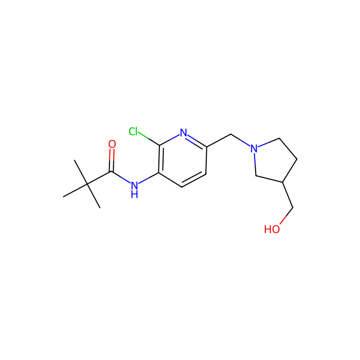 N-(2-氯-6-((3-(羟甲基)吡咯烷酮-1-基)甲基)吡啶-3-基)新戊酰胺