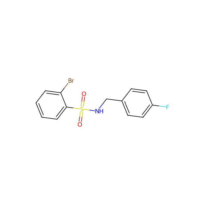 N-(4-氟苄基)2-溴苯磺酰胺