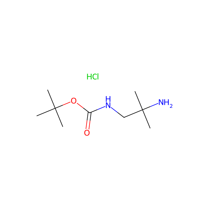 1-N-叔丁氧羰基-2-甲基-1,2-丙二胺盐酸盐