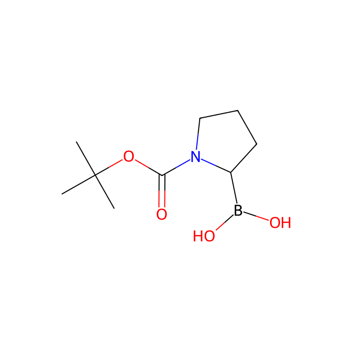 N-叔丁氧羰基吡咯烷-2-硼酸（含不等量酸酐）
