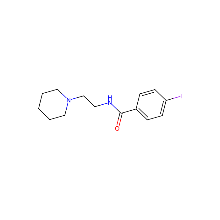N- [2-（哌啶基氨基）乙基] -4-碘代苯甲酰胺