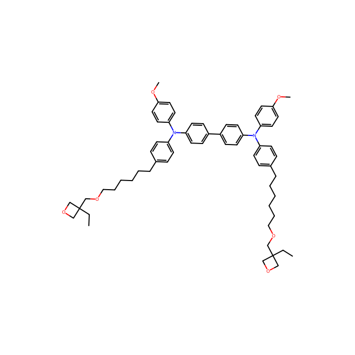 N4，N4'-双（4-（6-（（（3-乙基氧杂环丁-3-基）甲氧基）己氧基）苯基）-N4，N4'-双（4-甲氧基苯基）联苯-4,4'-二胺
