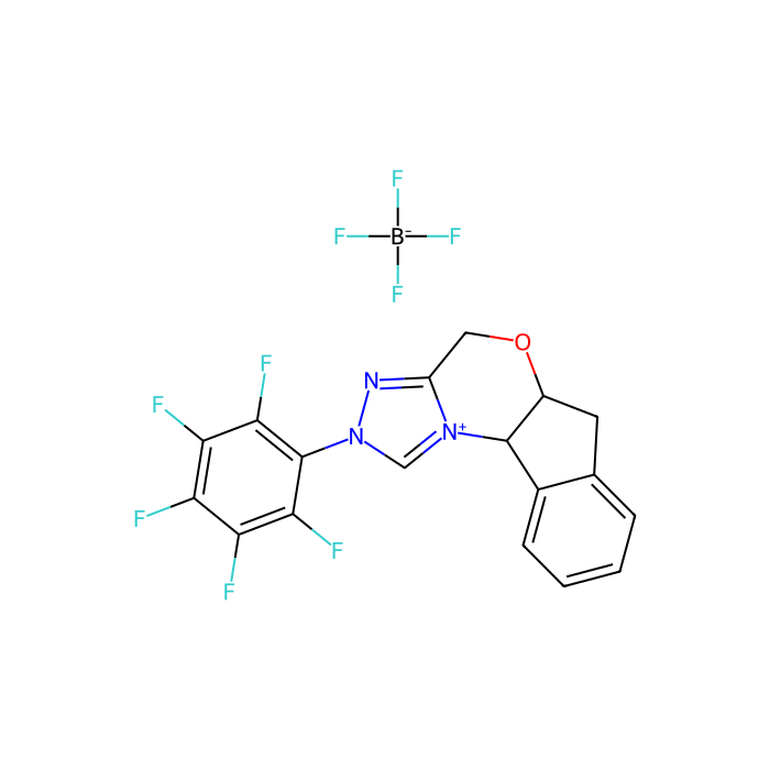 5a(S),10b(R)-5a,10b-二氢-2-(五氟苯基)-4H,6H-茚并[2,1-b][1,2,4]三唑并[4,,3-D][1,4]醇四氟硼酸恶嗪