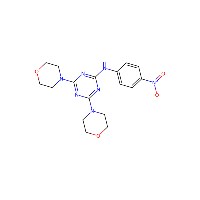 4,6-二(4-吗啉基)-N-(4-硝基苯基)-1,3,5-三嗪-2-胺