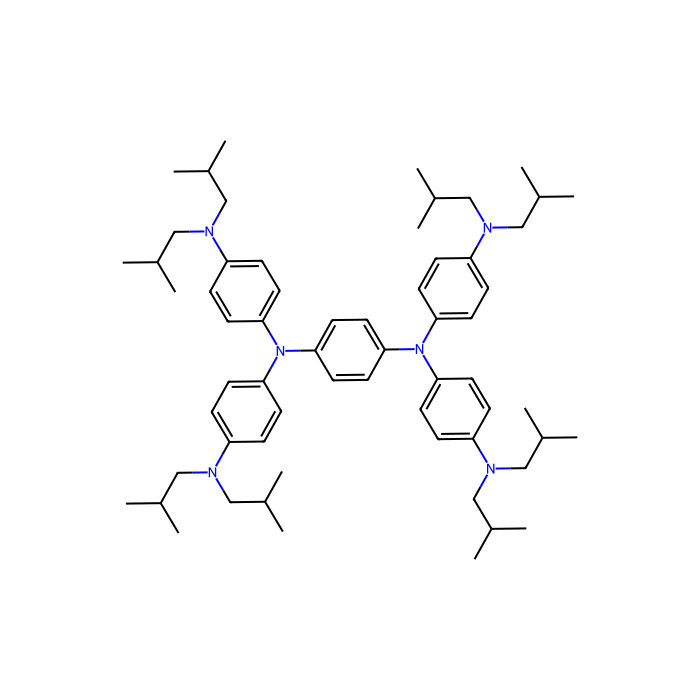 N,N,N',N'-四[4-(二异丁基氨基)苯基]-1,4-苯二胺