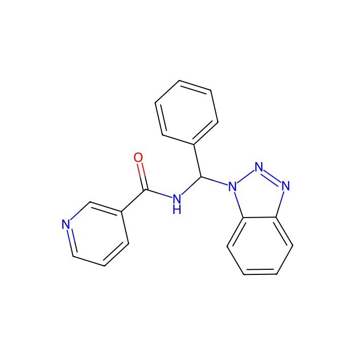 N-(1H-苯并三唑-1-苯基甲基)-3-吡啶甲酰胺