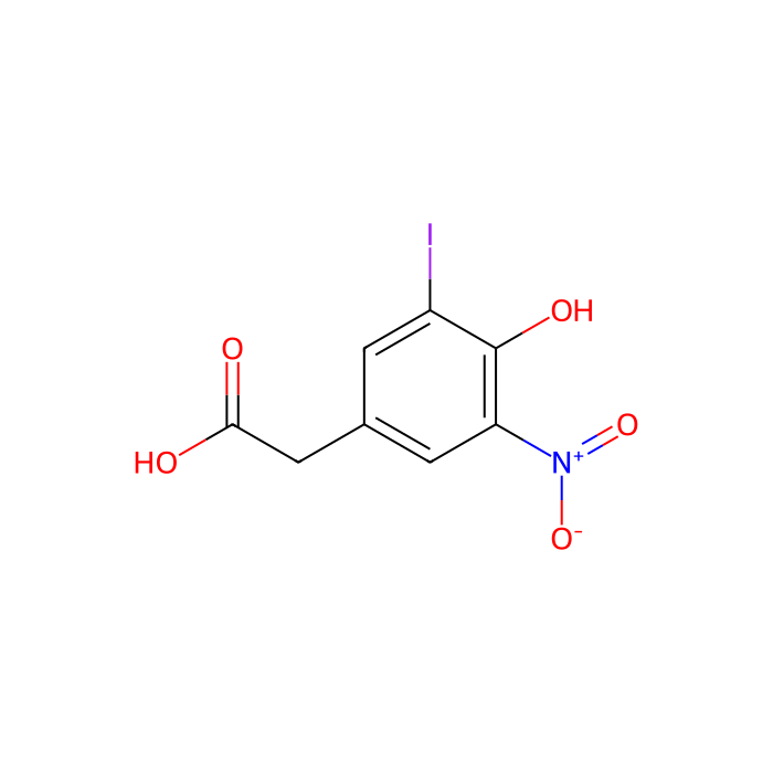 2-(4-羟基-3-碘-5-硝基苯基)乙酸