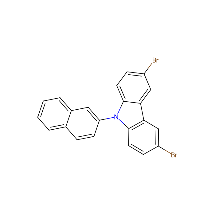 9-(2-萘基)-3,6-二溴咔唑