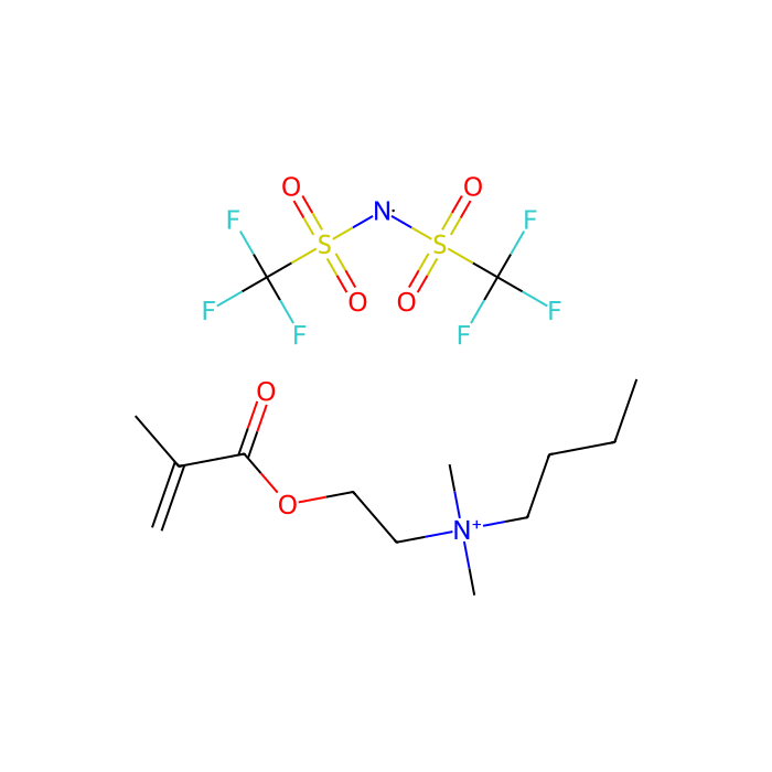 N-[2-(甲基丙烯酰氧基)乙基]-N,N-二甲基丁-1-铵双(三氟甲磺酰)亚胺