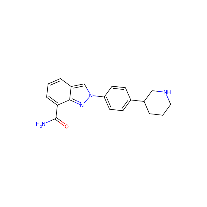 Niraparib (MK-4827), 聚[ADP-核糖]聚合酶-1 抑制剂