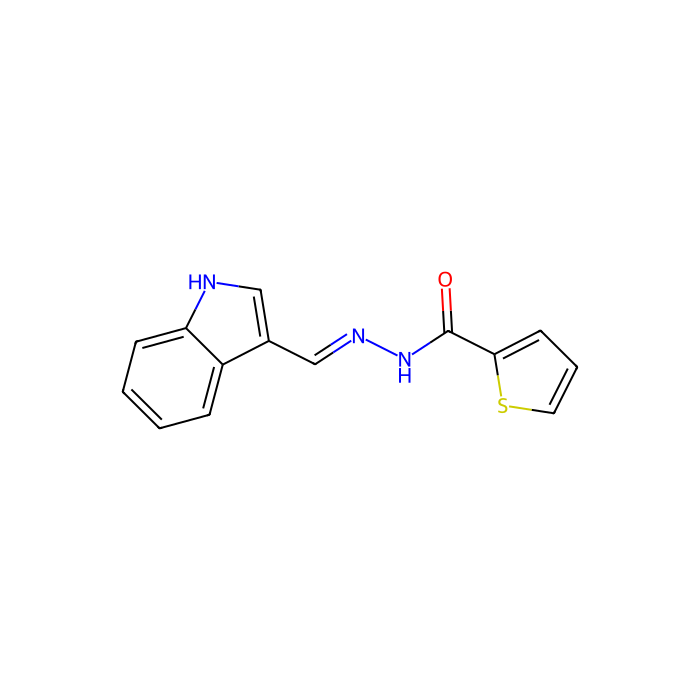 N'-(1H-indol-3-ylmethylene)-2-thiophenecarbohydrazide