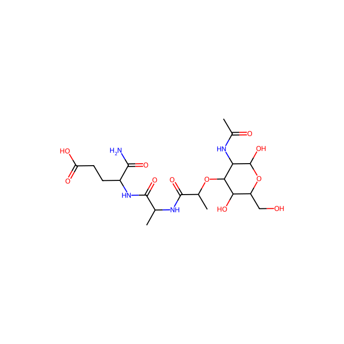 N-乙酰胞壁酰基-L-丙氨酰基-D-异谷氨酰胺 水合物, NLRP1 的激动剂；含核苷酸结合寡聚结构域 2 的激动剂
