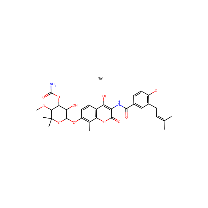 新生霉素 钠, DNA 回旋酶抑制剂