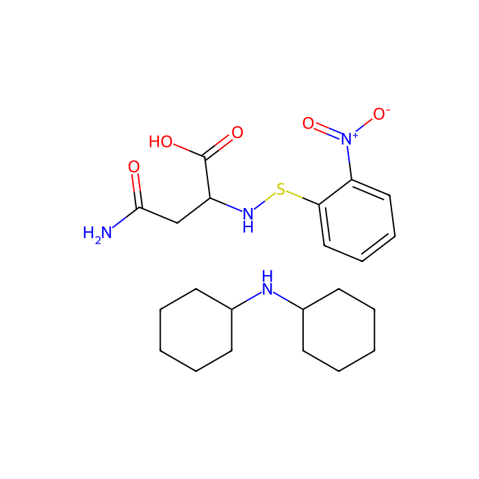 N-(2-硝基苯硫基)-L-天冬酰胺（二环己基铵）盐