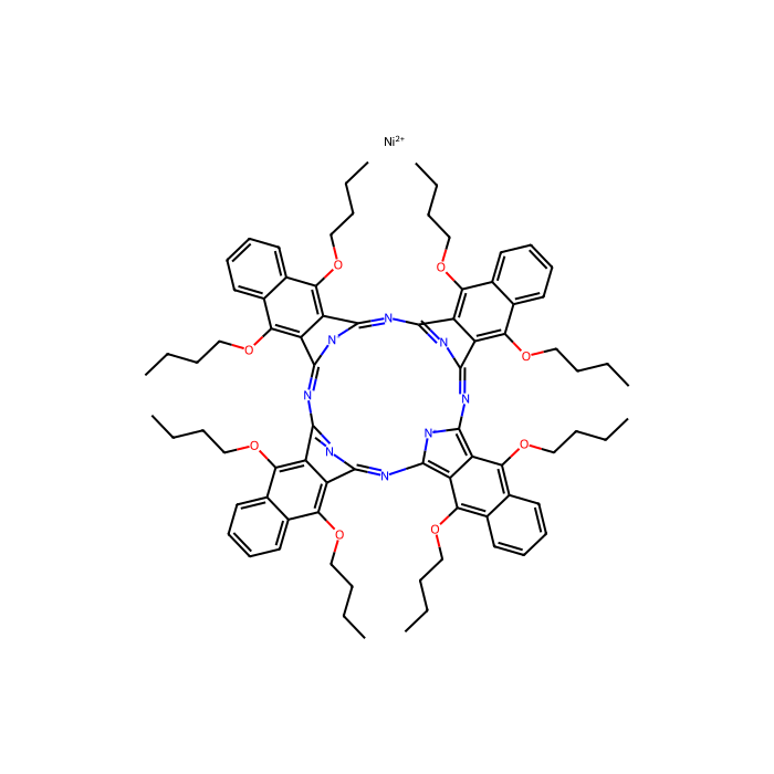镍(II) 5,9,14,18,23,27,32,36-八丁氧基-2,3-萘酞菁