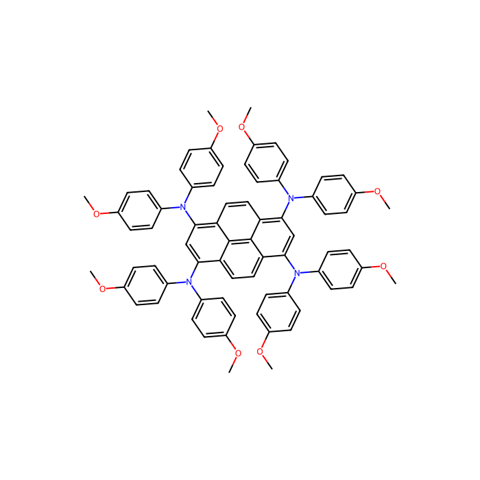 N¹、N¹、N³ ,N³,N⁶,N⁶,N⁸,N⁸-八角（4-甲氧基苯基）-1,3,6,8 -芘四胺