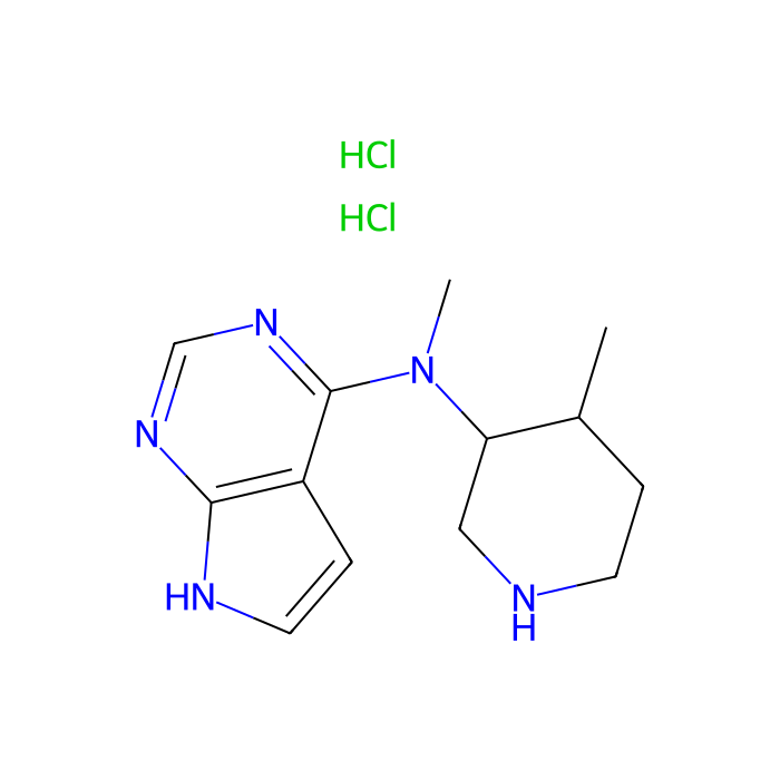N-甲基-N-((3R,4R)-4-甲基哌啶-3-基)-7H-吡咯并[2,3-d]嘧啶-4-胺二盐酸盐