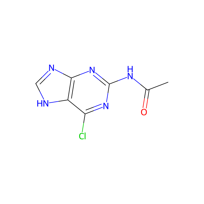N-(6-氯-7H-嘌呤-2-基)乙酰胺