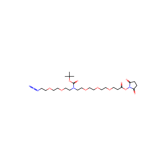 N-(叠氮基-PEG2)-N-Boc-PEG3-琥珀酰亚胺酯