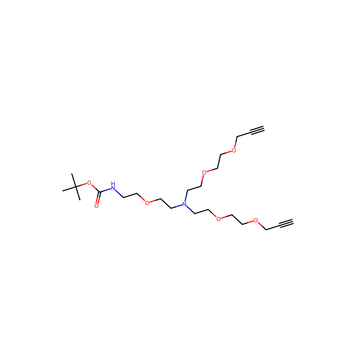 N-(Boc-PEG1)-N-双(PEG2-炔丙基)