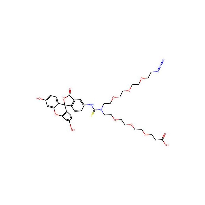 N-(叠氮基-PEG3)-N-荧光素-PEG3-酸