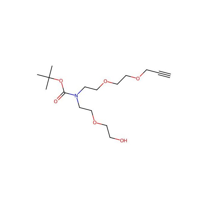 N-(PEG1-OH)-N-Boc-PEG2-炔丙基
