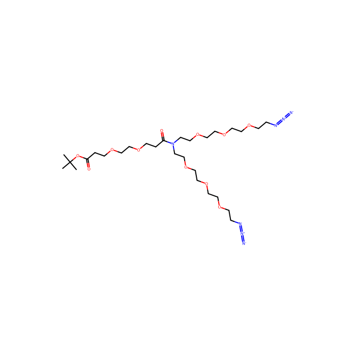 N-(叔丁基酯-PEG2)-N-双(PEG3-叠氮化物)