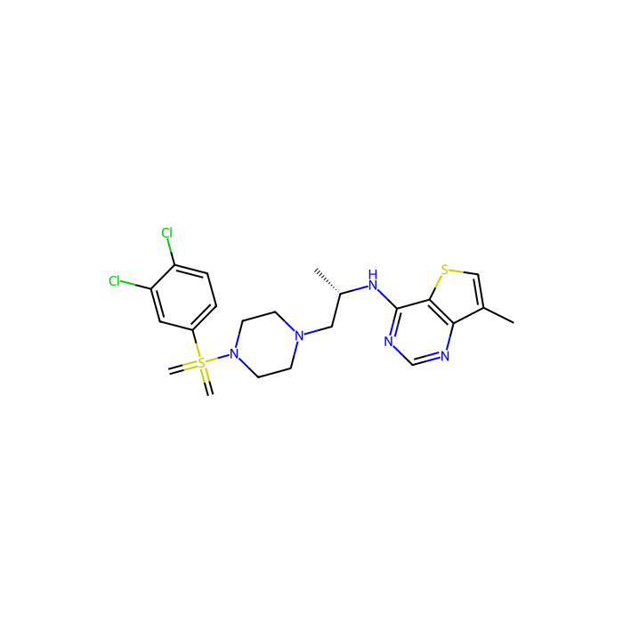 N-[(2S)-1-[4-[(3,4-dichlorophenyl)-dimethylidene-$l^{6}-sulfanyl]piperazin-1-yl]propan-2-yl]-7-methylthieno[3,2-d]pyrimidin-4-amine, LPA 2 受体拮抗剂