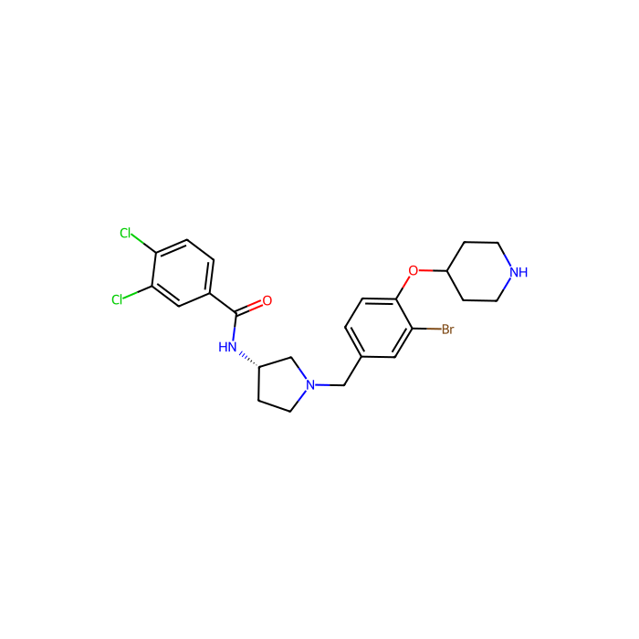 N-[(3S)-1-[(3-bromo-4-piperidin-4-yloxyphenyl)methyl]pyrrolidin-3-yl]-3,4-dichlorobenzamide, CYP3A4 抑制剂；UT 受体拮抗剂