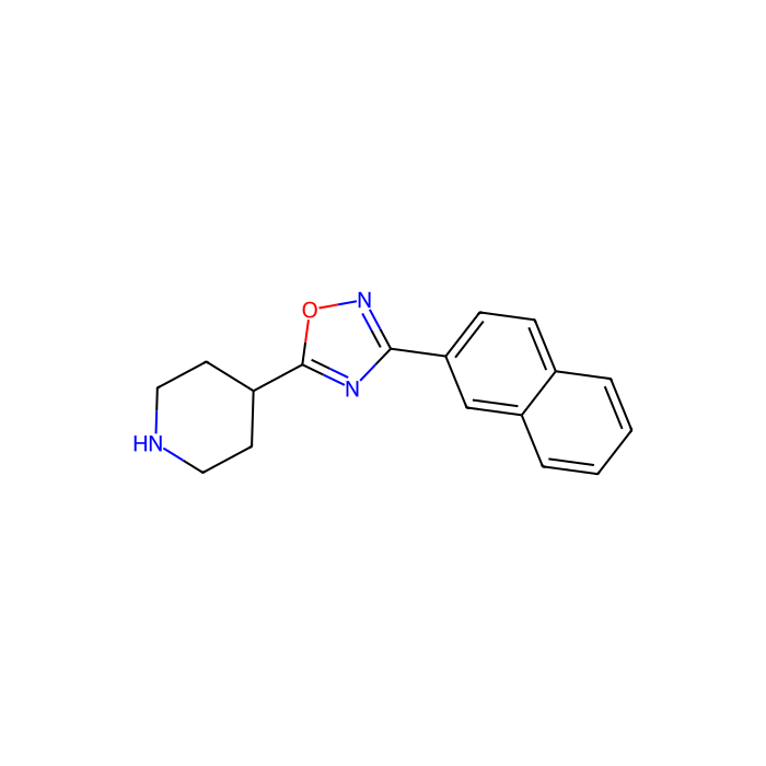 3-naphthalen-2-yl-5-piperidin-4-yl-1,2,4-oxadiazole, 法尼类固醇 X 受体拮抗剂