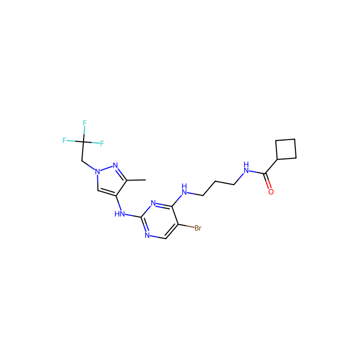 N-[3-[[5-bromo-2-[[3-methyl-1-(2,2,2-trifluoroethyl)pyrazol-4-yl]amino]pyrimidin-4-yl]amino]propyl]cyclobutanecarboxamide, 丝氨酸/苏氨酸激酶 17a 抑制剂