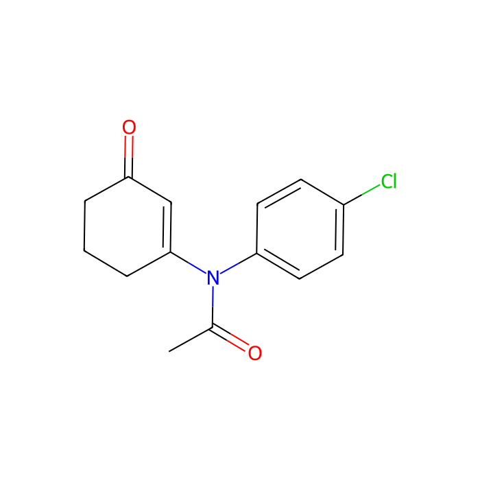 N-(4-Chlorophenyl)-N-(3-oxo-cyclohex-1-enyl)acetamide, COX-1 抑制剂；COX-2 抑制剂