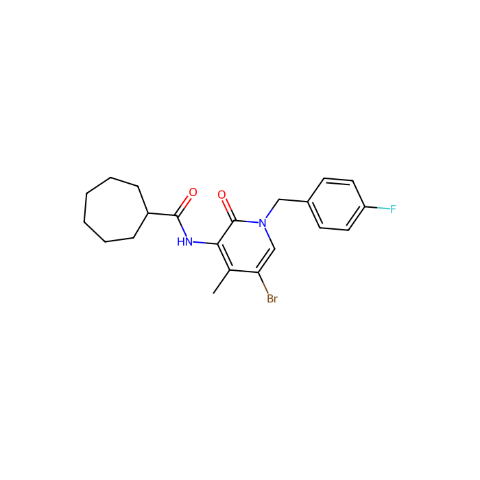 N-{5-bromo-1-[(4-fluorophenyl)methyl]-4-methyl-2-oxo-1,2-dihydropyridin-3-yl}cycloheptanecarboxamide, CB 2 受体的异构调节剂