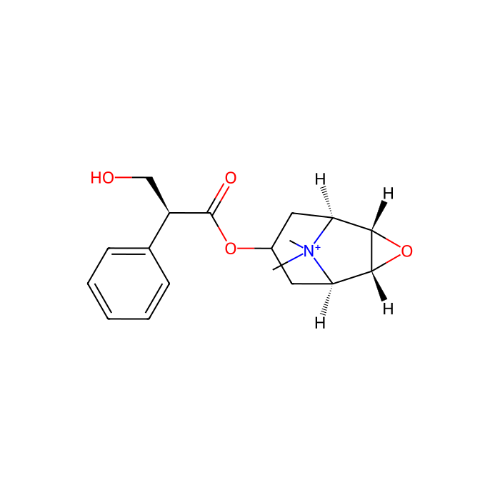 N-methyl scopolamine, M 1 受体拮抗剂；M 3 受体拮抗剂