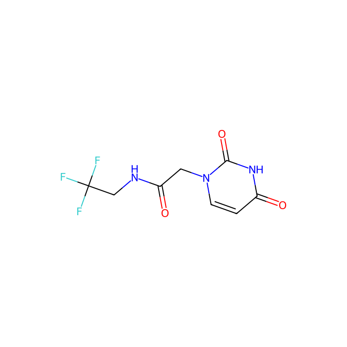 2-(2,4-dioxopyrimidin-1-yl)-N-(2,2,2-trifluoroethyl)acetamide