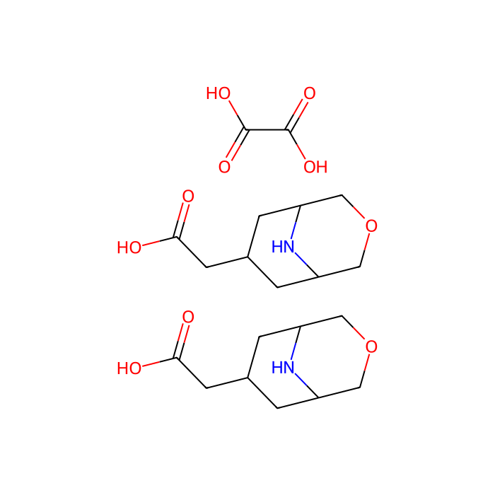 2-[exo-3-oxa-9-azabicyclo[3.3.1]nonan-7-yl]acetic acid;hemi(oxalic acid)