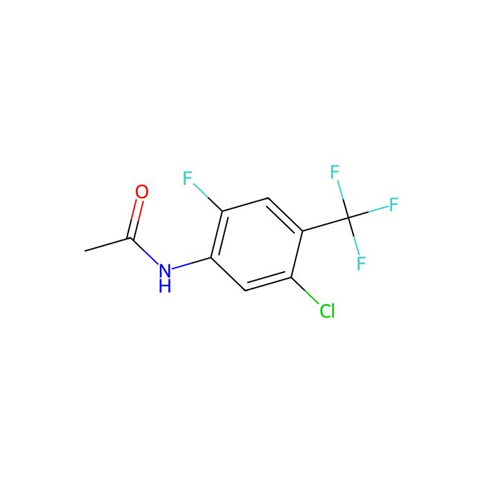 N-[5-chloro-2-fluoro-4-(trifluoromethyl)phenyl]acetamide