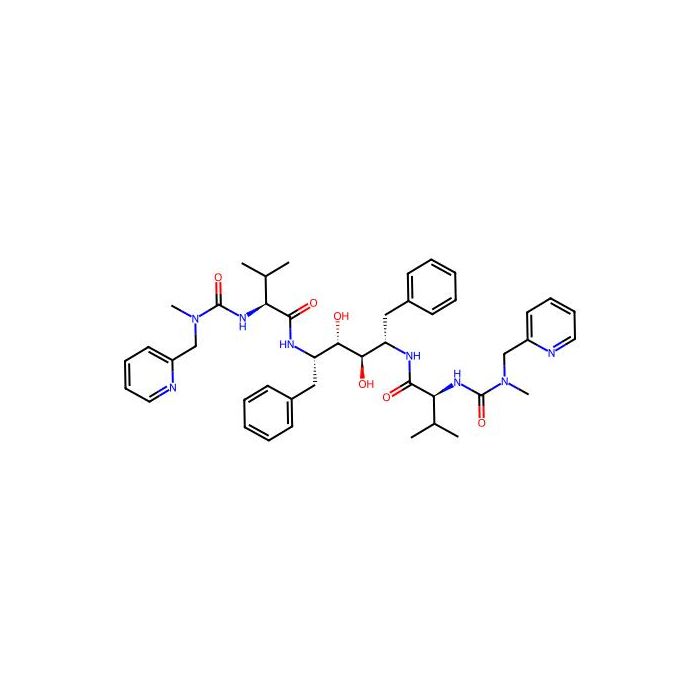 N-{1-Benzyl-(2R,3S)-2,3-dihydroxy-4-[3-methyl-2-(3-methyl-3-pyridin-2-ylmethyl-ureido)-butyrylamino]-5-phenyl-pentyl}-3-methyl-2-(3-methyl-3-pyridin-2-ylmethyl-ureido)-butyramide