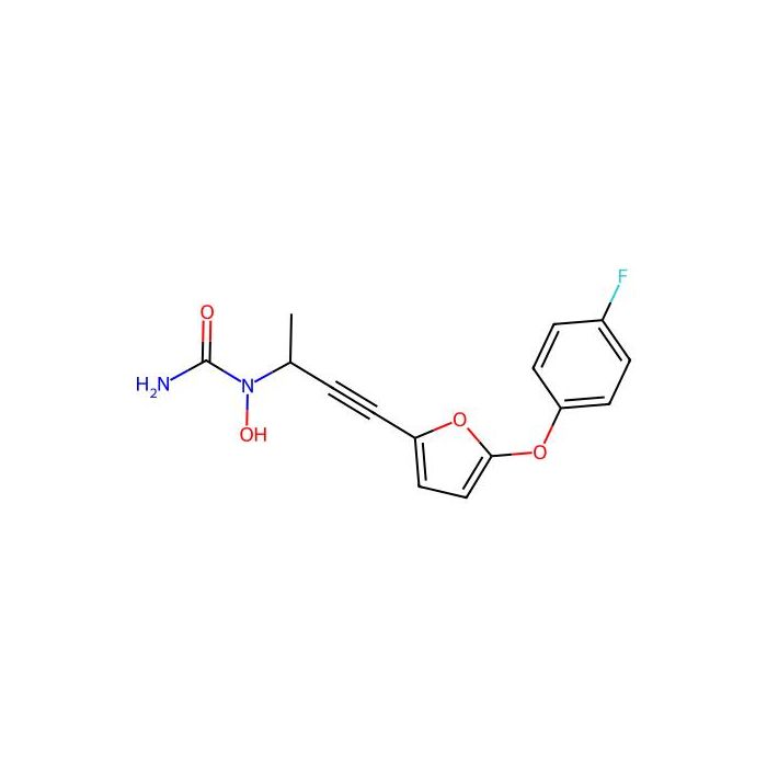 N-Hydroxy-N-(4-(5-(4-fluorophenoxy)-2-furyl)-3-butyn-2-yl)urea