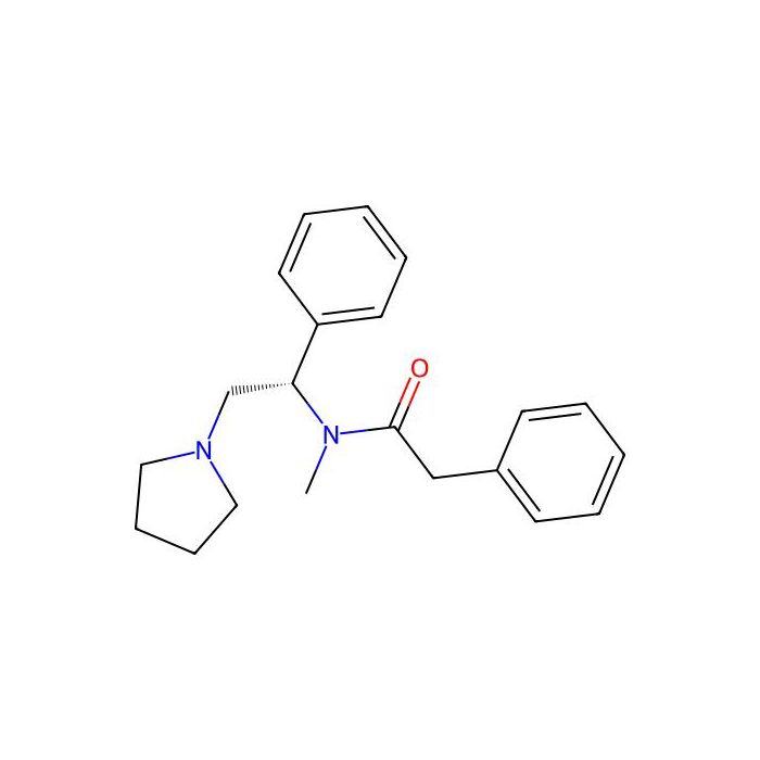 N-Methyl-N-(1-phenyl-2-(1-pyrrolidinyl)ethyl)phenylacetamide