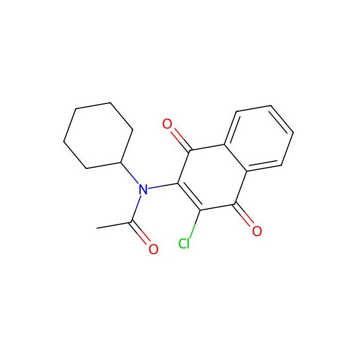 N-(3-chloro-1,4-dioxonaphthalen-2-yl)-N-cyclohexylacetamide