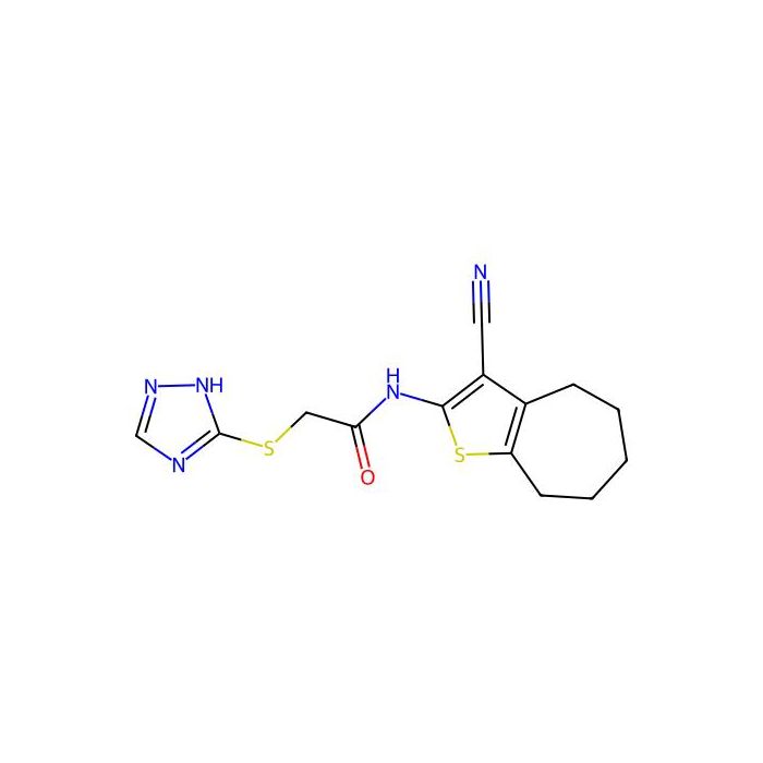 N-(3-cyano-5,6,7,8-tetrahydro-4H-cyclohepta[b]thiophen-2-yl)-2-(1H-1,2,4-triazol-5-ylsulfanyl)acetamide