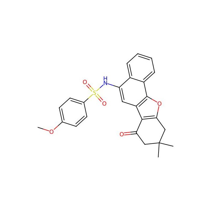 N-(9,9-dimethyl-7-oxo-8,10-dihydronaphtho[1,2-b]benzofuran-5-yl)-4-methoxybenzenesulfonamide