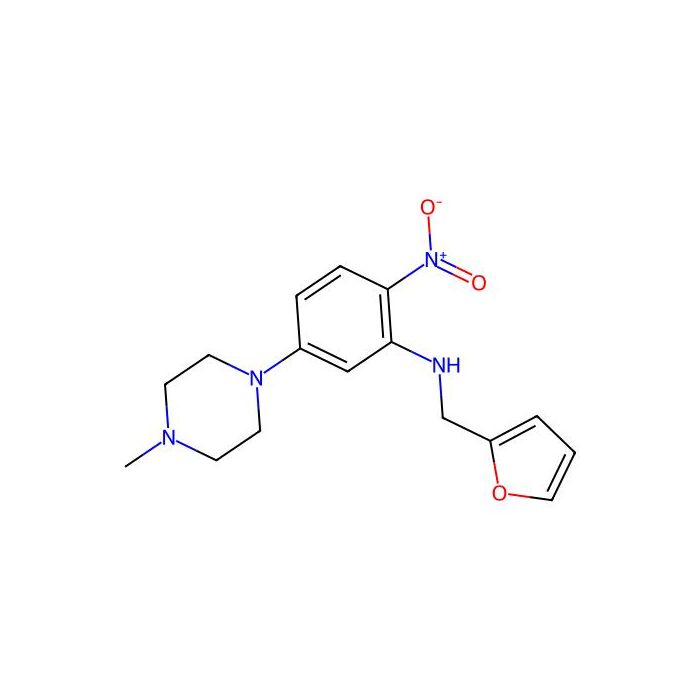 N-(furan-2-ylmethyl)-5-(4-methylpiperazin-1-yl)-2-nitroaniline