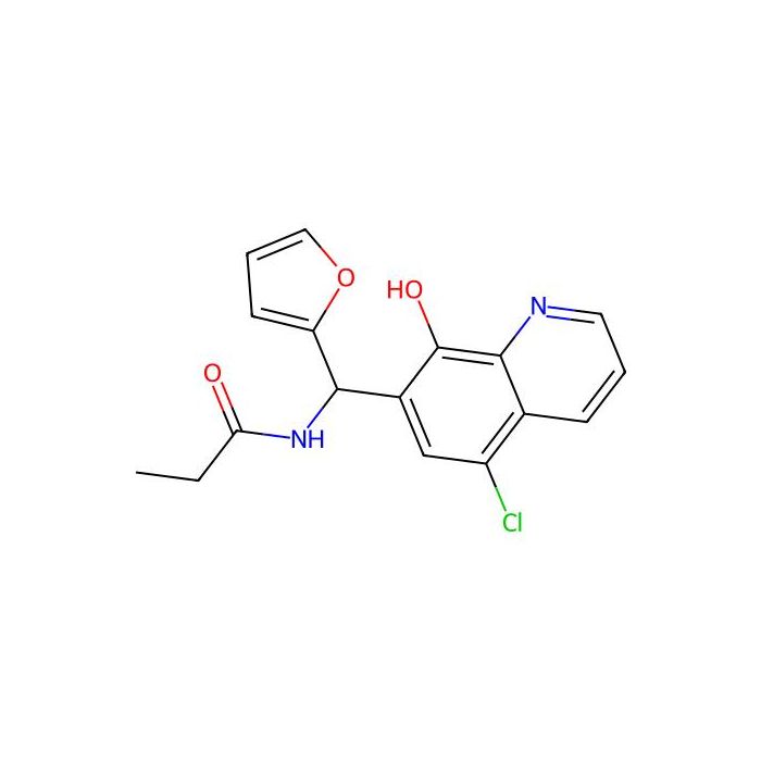 N-[(5-chloro-8-hydroxyquinolin-7-yl)-(furan-2-yl)methyl]propanamide