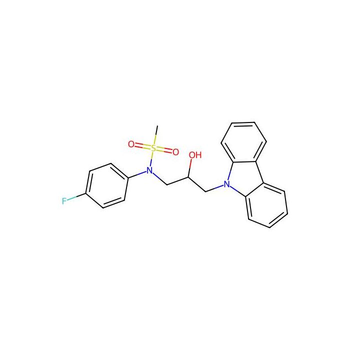 N-(3-carbazol-9-yl-2-hydroxypropyl)-N-(4-fluorophenyl)methanesulfonamide